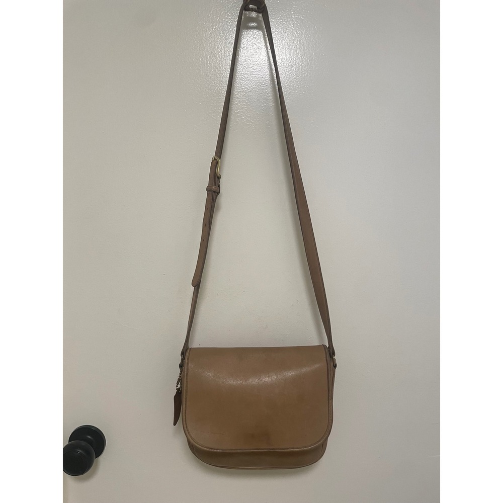 Vintage Coach Tailored Pouch 4110 Leather Crossbody Bag Made in USA